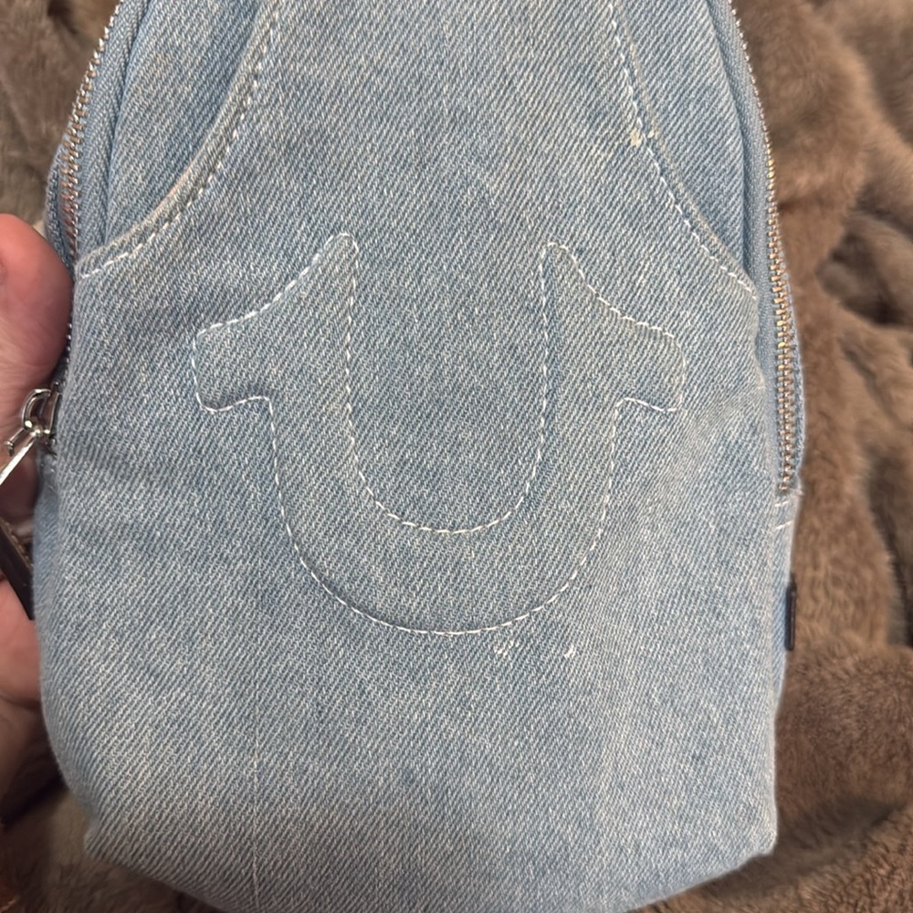 NWOT True Religion Denim Crossbody Bag
